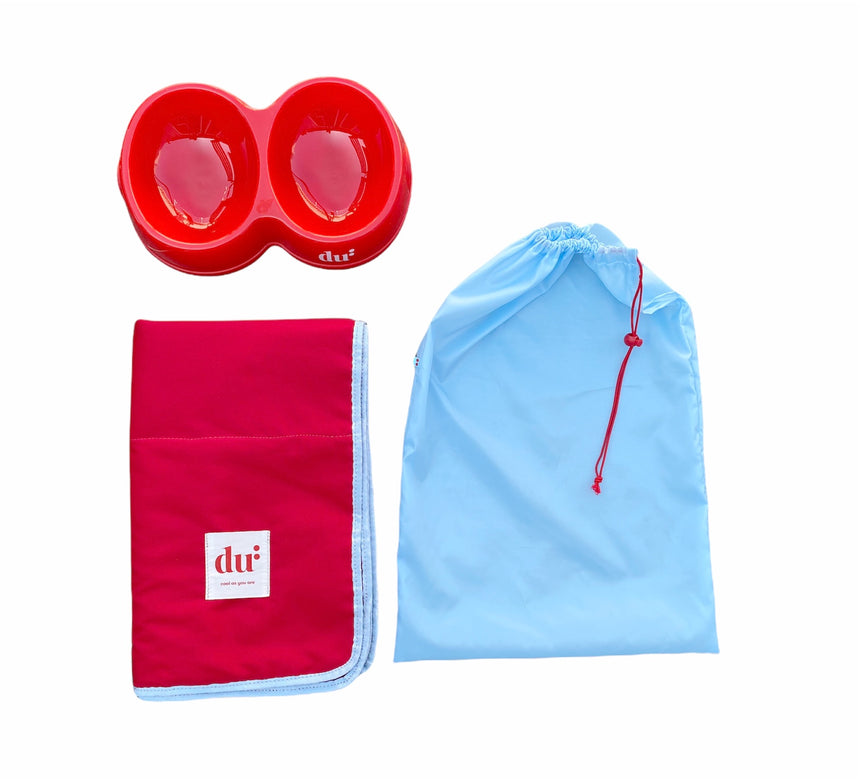 Seyahat Çantası - Mavi & Beyaz